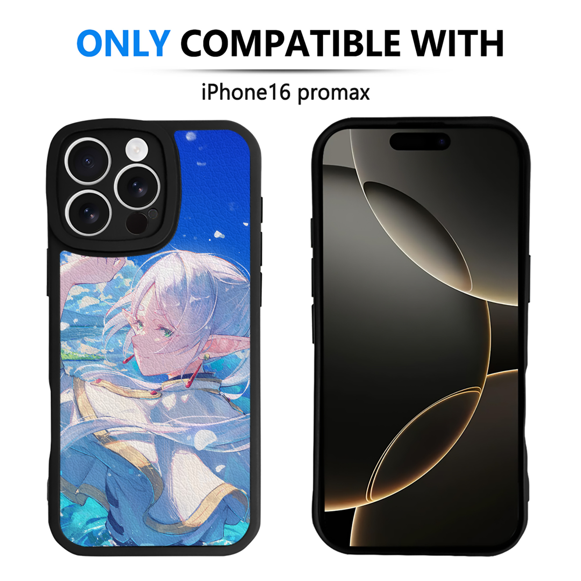 （画像用） 葬送のフリーレン Frieren 【iPhone 16シリーズ対応】シリコンスマホケース（レザー調） 材質：シリコン